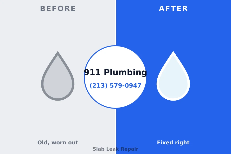 Before and after: plumbing repair Mount Carmel, OH